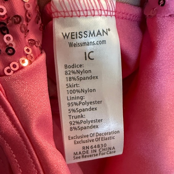 Beautiful pink bodysuit for kids dance bodysuit costume - Picture 2 of 5